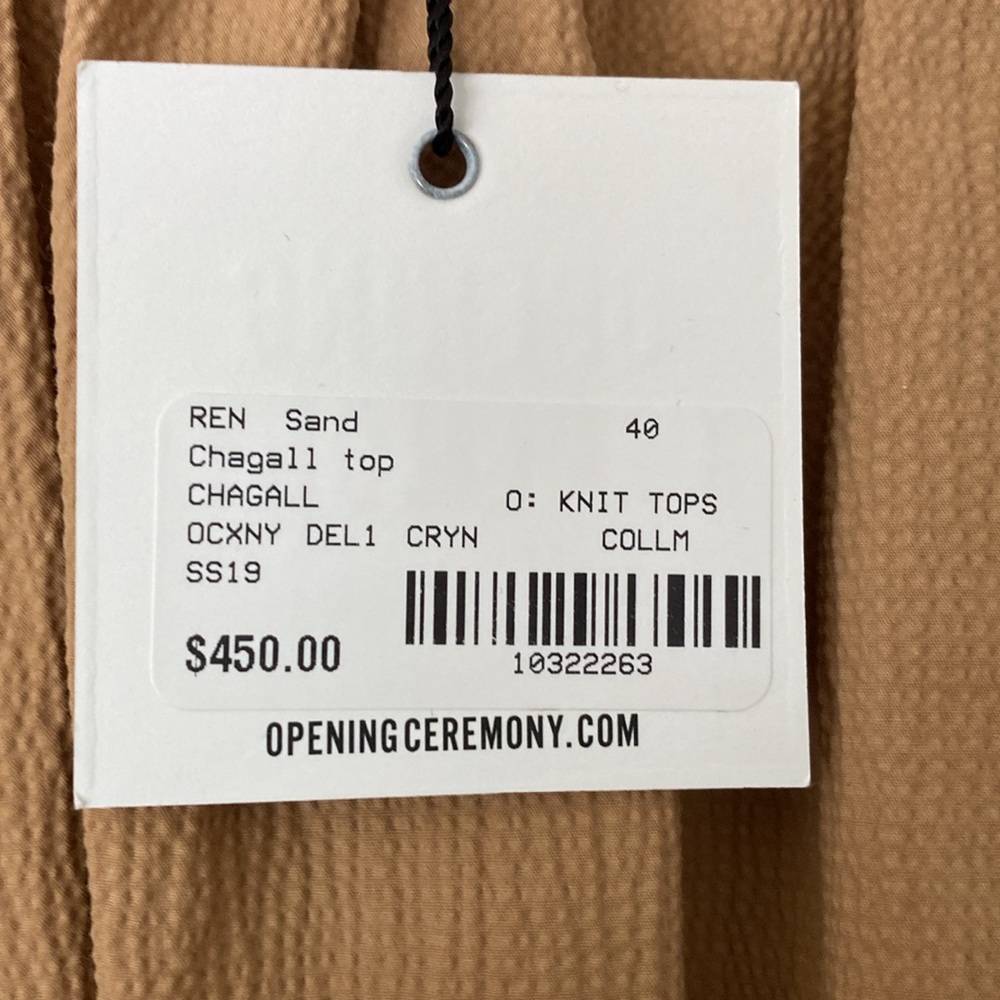 Opening ceremony silk crepe puff sleeve top - Picture 5 of 10